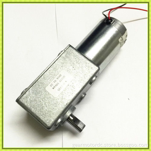 8mm shaft self-lock high torque Low speed 12vdc worm gear motor 24vdc